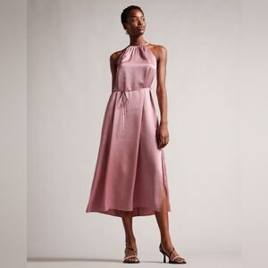 Ted Baker Roxieyy Halterneck Midi Dress size 4 (10)